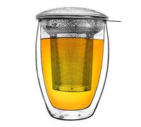 Creano Vaso Térmico de Doble Pared All-In-One con Filtro de Acero Inoxidable y Tapa 400ml - Juego de 1