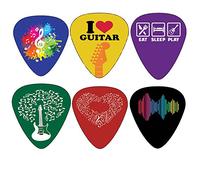 Creanoso Choix de guitare impressionnant (12-Pack) - Medium Gauge Celluloid - Cadeaux de bas de Noël Guitare pour Hommes Femmes Enfants Ados - pour guitares acoustiques, électriques et basses