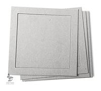 CreaPlaisir Placas de cartón para Decorar, marrón, pequeño