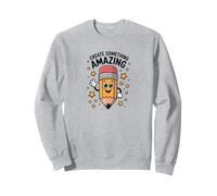 Crear Algo increíble lápiz Motivacional Maestro Estudiante Sudadera