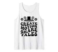 Crear Movimiento Compartir Cuentos Animación Dibujar Boceto Animar Camiseta sin Mangas