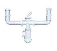 Crearplast c-44 - Sifon botella horizontal 1.1/2-40 doble racor/toma