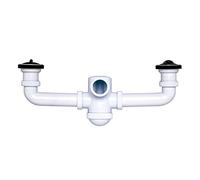 Crearplast c-70 - Sifon botella horizontal 1.1/2-40 doble valvula