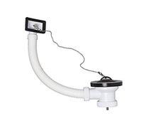 Crearplast c-81 - Valvula fregadero rebosadero flexible 1.1/2 diámetro 40 inoxidable 80