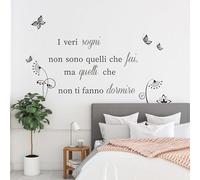 CREARREDA Adhesivo de pared XL I veri Dreams, 100 x 190 cm, adhesivo decorativo de vinilo no tóxico extraíble, perfecto para habitación infantil, estudio o pared de lectura