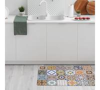 CREARREDA Alfombra de Cocina Antideslizante, Lavable, Antimanchas, Absorbente, Fabricada en Italia, Alfombrilla Rectangular Multiusos de Goma porosa, Ideal para los Zapatos de Entrada