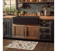 CREARREDA Alfombra de Cocina Antideslizante, Lavable, Antimanchas, Absorbente, Fabricada en Italia, Alfombrilla Rectangular Multiusos de Goma porosa, Ideal para los Zapatos de Entrada