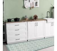 Crearreda Alfombra de Cocina de Vinilo Antideslizante y Lavable Alfombra de Pasillo Cocina Antimanchas. 100% Made in Italy