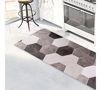 CREARREDA Alfombra de Cocina de Vinilo Antideslizante y Lavable Alfombra de Cocina de Vinilo Alfombra de Cocina Antideslizante y Lavable en Vinilo 100% Made in Italy