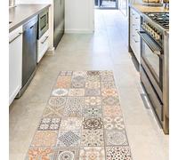 CREARREDA Alfombra Vinílica Cocina y Baño Antideslizante Lavable, Diseño Italiano Moderno, Impermeable, Decorativa, Resistente, Fácil Limpieza, Antimanchas, Higiénica, Made in Italy