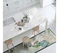 CREARREDA Alfombra Vinílica Cocina y Baño Antideslizante Lavable, Diseño Italiano Moderno, Impermeable, Decorativa, Resistente, Fácil Limpieza, Antimanchas, Higiénica, Made in Italy