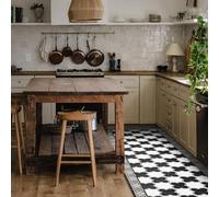 CREARREDA Alfombra Vinílica Cocina y Baño Antideslizante Lavable, Diseño Italiano Moderno, Impermeable, Decorativa, Resistente, Fácil Limpieza, Antimanchas, Higiénica, Made in Italy