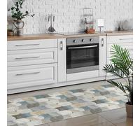 CREARREDA Alfombra Vinílica Cocina y Baño Antideslizante Lavable, Diseño Italiano Moderno, Impermeable, Decorativa, Resistente, Fácil Limpieza, Antimanchas, Higiénica, Made in Italy