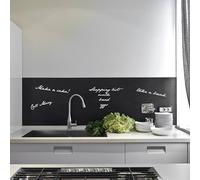 CREARREDA Panel antisalpicaduras de cocina adhesivo de pared fácil de aplicar pizarra 260 x 60 cm 100% fabricado en Italia, ignífugo y resistente al agua, antisalpicaduras fregadero de PVC