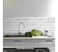 CREARREDA Panel posterior de cocina autoadhesivo fabricado en Italia. Fácil de usar, protección contra salpicaduras de PVC, resistente al agua y duradero.