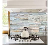 CREARREDA Panel posterior de cocina autoadhesivo fabricado en Italia. Fácil de usar, protección contra salpicaduras de PVC, resistente al agua y duradero.