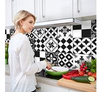 CREARREDA Panel posterior de cocina autoadhesivo fabricado en Italia. Fácil de usar, protección contra salpicaduras de PVC, resistente al agua y duradero.