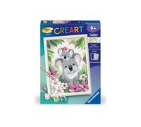 CreArt Kids 18x24cm Maman koala et son bébé, Kit de peinture par numéros Numéro d'Art, Des 9 ans, 25833, Ravensburger