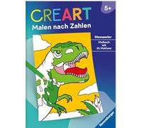 CreArt Malen nach Zahlen ab 5: Dinosaurier