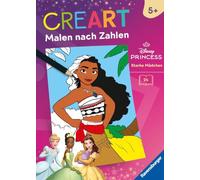 CreArt Malen nach Zahlen ab 5 Disney Prinzessinnen - Starke Mädchen