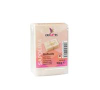CREARTEC Jabón de fundición - Jabón para hacer tú mismo - Color: blanco puro - Cantidad: 300 g - Cremosa espuma - Vegano - Fabricado en Alemania