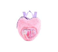 Creat-it Mochila Peluche Corazón Love Pink - Set de Maquillaje para Niñas con Brillo de Labios, Esmalte de Uñas y Bálsamo - Kit de Belleza Infantil - Regalo Niña a partir de 6 Años