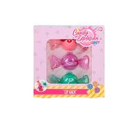 Creat-it Set de 3 Bálsamos Labiales Candy Explosion Toffee - Cacao de Labios con Forma de Caramelo para Niñas - Kit de Brillos Hidratantes en Colores Dulces - Regalo Infantil a partir de 6 Años