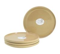 Creatable, 21654 Serie Futuro - Juego de 4 platos de postre de gres, apto para lavavajillas y microondas, fabricado en Portugal