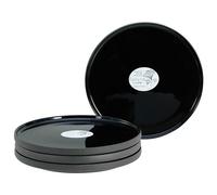 Creatable, 21663 Serie Futuro - Juego de 4 platos de postre de gres, apto para lavavajillas y microondas, fabricado en Portugal
