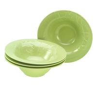 Creatable, 21671 Serie Gourmet - Juego de vajilla de 4 piezas, plato de pasta de porcelana, apto para lavavajillas y microondas, fabricado en Europa