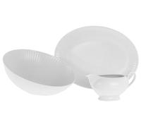 CreaTable 21883 - Vajilla de porcelana, color blanco