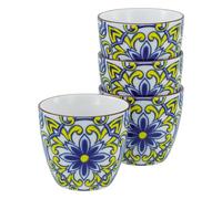 CreaTable, 21885, Serie Aladin, 4-teiliges Geschirrset für 4 Personen, Becherset aus Steinzeug, spülmaschinen- und mikrowellengeeignet, Qualitätsproduktion