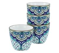 CreaTable, 21888, Serie Aladin, 4-teiliges Geschirrset für 4 Personen, Becherset aus Steinzeug, spülmaschinen- und mikrowellengeeignet, Qualitätsproduktion