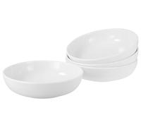 CreaTable, 22555, Serie Allround Weiss, 4-teiliges Geschirrset für 4 Personen, Poke Bowl aus Porzellan, spülmaschinen- und mikrowellengeeignet, Made in Europe