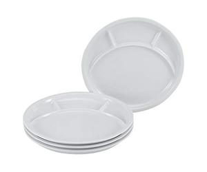 CreaTable, 22922, Serie and Grill UNIVERSAL, Dishes set, Fondue Plate 4 pieces, Porcelain