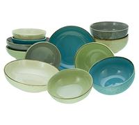CreaTable, 23412 Serie Nature Collection - Juego de cuencos (12 piezas)