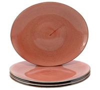 Creatable, 24800 Serie Vintage Nature - Juego de vajilla de 4 piezas para 4 personas, plato de carne de porcelana, apto para lavavajillas y microondas, fabricado en Europa