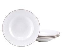 Creatable, 24848 Serie Vintage Nature - Vajilla de 4 piezas para 4 personas, plato de pasta de porcelana, apto para lavavajillas y microondas, fabricado en Europa