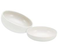 Creatable, 30003 Serie Uno Offwhite - Juego de ensalada de 2 piezas, juego de ensalada de gres, apto para lavavajillas y microondas, fabricado en Portugal