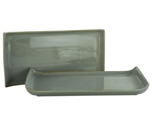 CreaTable, 33017, NATURE COLLECTION series, Stone, BBQ plate 2 pieces, Stoneware, piedra