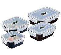 CreaTable, 33081, Serie Black Box, Geschirrset, Aufbewahrungsbox 4 teilig