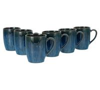 Creatable, 33086 Serie Sea Breeze - Juego de 6 tazas de café de gres, apto para lavavajillas y microondas, fabricado en Europa