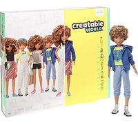 Creatable World - Figura Unisex Muñeco Articulado, Pelucas con Rizos y Accesorios (Mattel GGG56) , color/modelo surtido