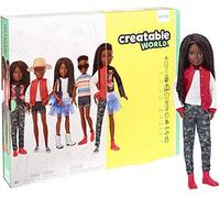 Creatable World Figura Unisex, muñeco articulado, pelucas con rizos y trenzas y accesorios (Mattel GGG55) , color/modelo surtido