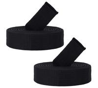 CREATCABIN 2 cinturón de Karate Negro de Poliéster para Artes Marciales Cinturón de Judo Jiu-Jitsu Brasileño TKD Aikido Uniforme Cinturón de Rango Largo Suave Ajuste Universal Cinturones de 280cm