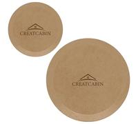 CREATCABIN 2 Pieza de Moldes Redondos para Cerámica, Moldes para Formar Placas de Cerámica, 2 tamaños de Moldes de Madera para Cerámica, Herramientas de Moldeo de Arcilla, Molde de MDF para Platos de