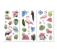 CREATCABIN 3 hoja de Transferencias Tropicales para Scrapbooking Transferencias de Verano para Manualidades Pegatinas de Transferencia de Granja para Muebles Madera Vintage Vidrio Scrapbooking 15x30cm