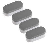 CREATCABIN 4 Pieza de Parachoques para Asiento de Inodoro con Bidé Y Adhesivo Fuerte Espaciadores Universales de Repuesto de Plástico ABS para Tapa de Inodoro Ovalada de para Casa Hotel 4.5x2x1.9cm