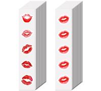 CREATCABIN 480 pieza de Pegatinas de Labios Rojos para Álbum de Recortes, Pegatinas para Botellas de Agua, Vinilo Bonito, Impermeable, VSCO, para Portátil, Pequeñas Etiquetas Autoadhesivas, Manualidad