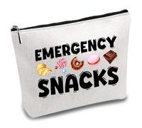 CREATCABIN Bolsas de Maquillaje de Emergencia para Mujer Bolsa de Viaje para Cosméticos Bolsa con Cremallera Estuche de Lona Multiusos Neceser Organizador de Maquillaje para Amigas E Hijas 25x18cm